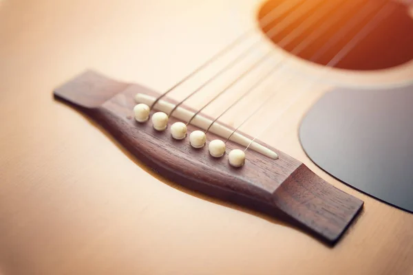 Detalle de guitarra clásica con poca profundidad de campo —  Fotos de Stock