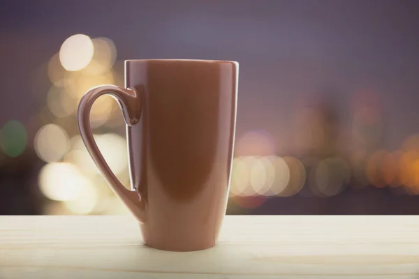 Brązowy kubek kawy — Zdjęcie stockowe