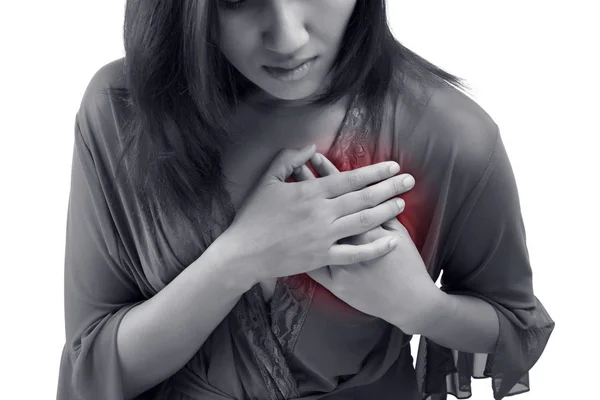 Heart attack symptom — Stock Photo, Image