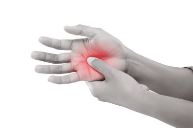 Onun elini tutan kadın ağrı kavramı