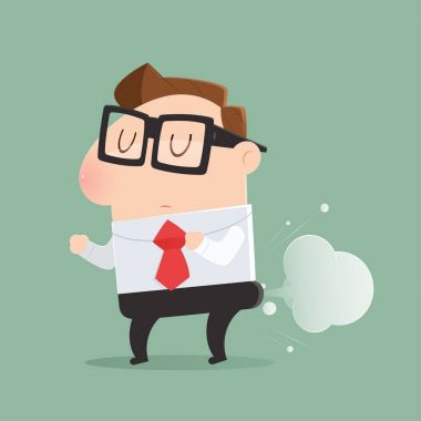 Adam balon şekil osurmak.