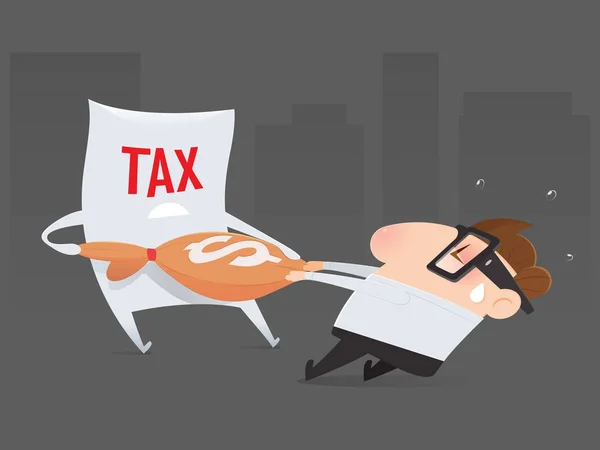 Steuererklärung, Vektorabbildung — Stockvektor