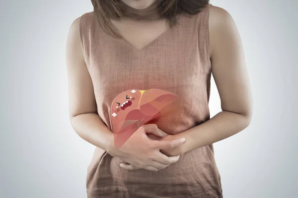 Liver disease or Hepatitis — Stock Photo, Image