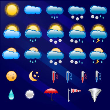 Weather simge karanlık bir arka plan ayarla.