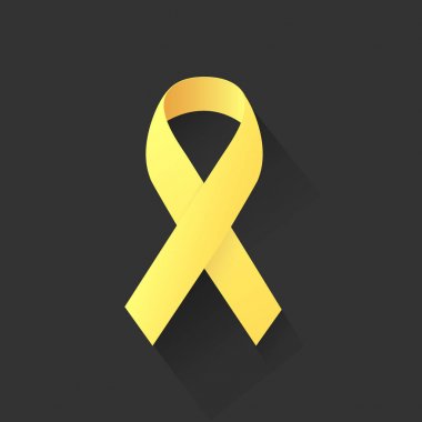 Sarı kurdele ile koyu arka plan, siyasi tutsaklar, Catalonia (Barselona).