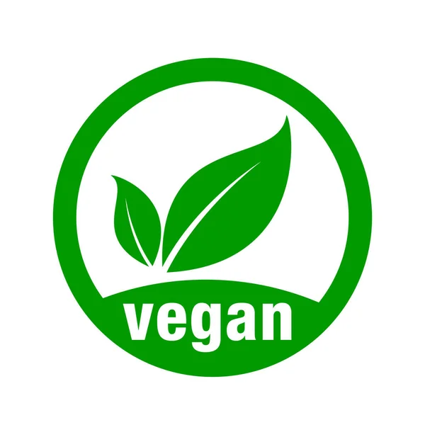 Icône Pour Nourriture Végétalienne — Image vectorielle