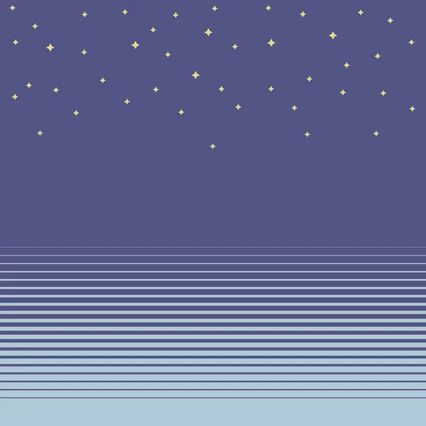 Espacio cielo backgroung con rayas azul oscuro y azul claro, estrellas — Archivo Imágenes Vectoriales