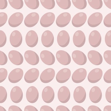 Lila parlak Paskalya yumurtaları açık pembe renkli seamless modeli üzerinde ışık.