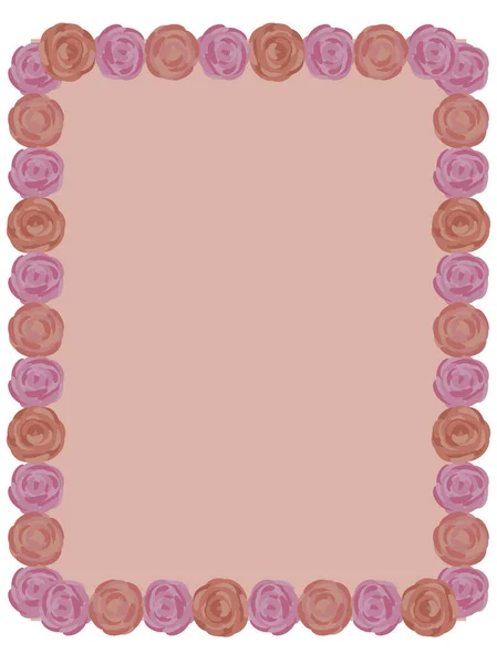 Rosas vermelhas e rosa floral rosa elemento isolado no fundo branco — Vetor de Stock