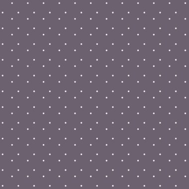 Küçük beyaz yuvarlak noktalı pürüzsüz koyu renk vektör dönüş deseni.