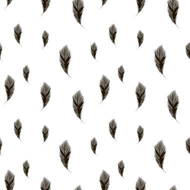 Beyaz arkaplanda dikey siyah tüylerin basit hatlarıyla kusursuz ışık vektörü arkaplanı.