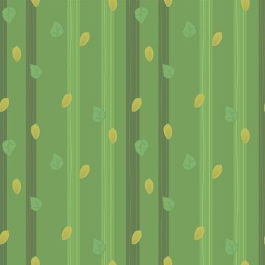 Çiçek ve taç yapraklı kusursuz yeşil çiçekli arka plan vektör deseni.