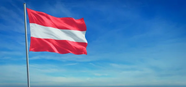 La bandera nacional de Austria — Foto de Stock