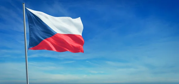 La bandera nacional de la República Checa — Foto de Stock