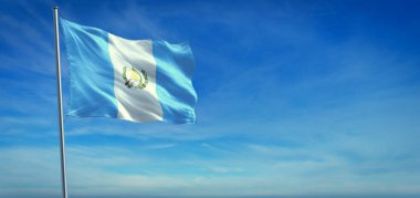 The National flag of Guatemala clipart