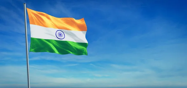 La bandiera nazionale dell'India — Foto Stock