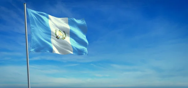 The National flag of Guatemala — Stock Photo, Image