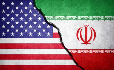 Usa ve İran çatışması. Görüntü.