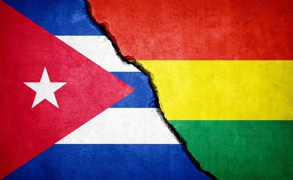 玻利维亚和古巴的冲突。说明1. — 图库照片