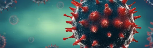 Mikroskopisk Novel Coronavirus 2019 Ncov Influensa Eller Sars Virus Närbild — Stockfoto