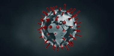 Roman Coronavirus salgını ve salgın konsepti. Covid-19 ya da 2019-Ncov konsepti. Bu görüntünün elementleri Nasa tarafından döşenmiştir.