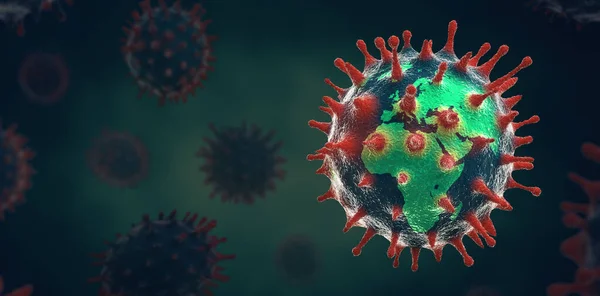 Nuevo Brote Coronavirus Concepto Pandémico Concepto Covid 2019 Ncov Elementos —  Fotos de Stock