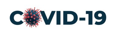 Coronavirus COVID-19 Corona virüsü pankartı - Mikrobiyoloji ve Viroloji Konsepti