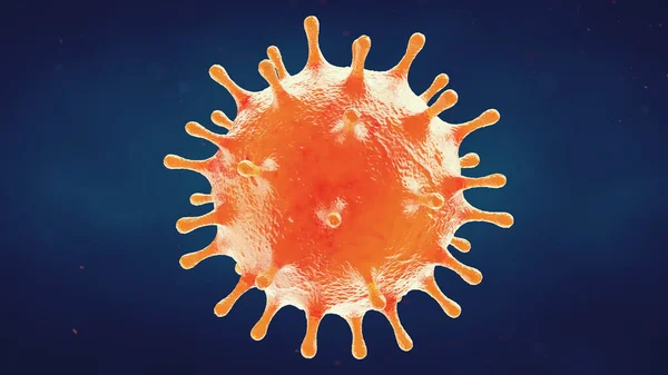 Ilustración Del Virus Corona Covid Diseño Del Concepto Microbiología Virología —  Fotos de Stock
