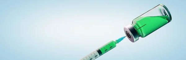 Vakcinázás Koncepciója Kép Coronavirus Covid Sars Cov Vakcinával — Stock Fotó