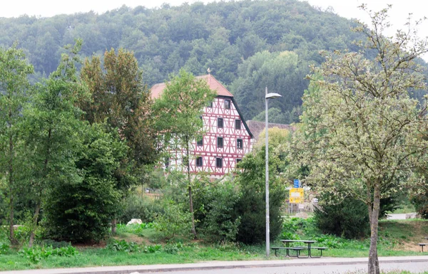 Árboles Plantas Hierba Vegetación Carretera Rosenheim Nueva Autobahn Alemania —  Fotos de Stock