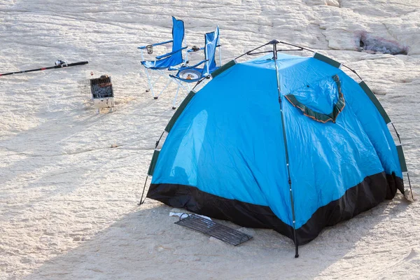 Camping Desierto Cerca Sur Fence Playa Mar Vistas Increíbles Omán — Foto de Stock