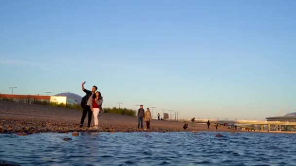 Russie Saint Pétersbourg Mai 2020 Tournage Vidéo Stade Gazprom Parc — Video