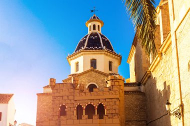 Seramik kilise Altea, Alicante Eyaleti ile kubbe.