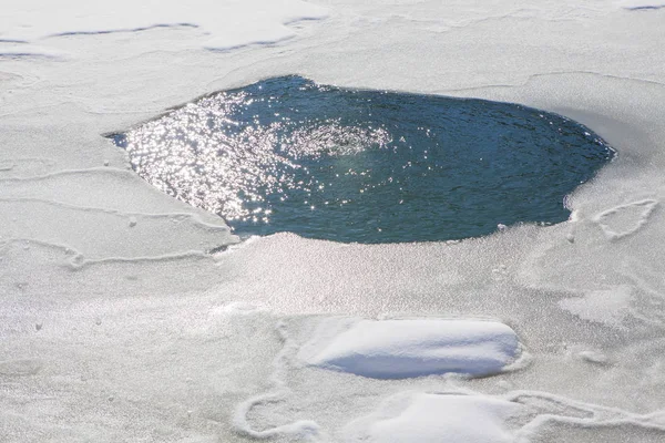 Eau de trou de glace — Photo