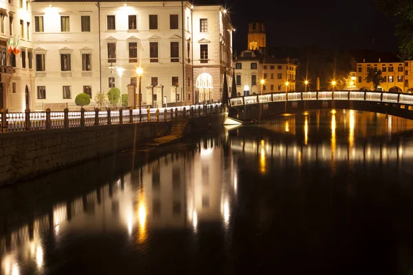 Szene aus der Nacht von Treviso — Stockfoto