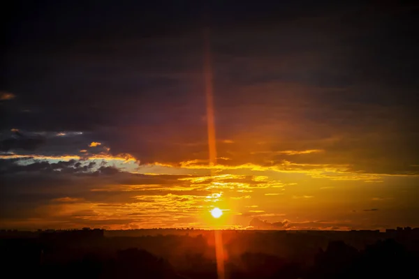 Hermosa Noche Con Crepúsculo — Foto de Stock