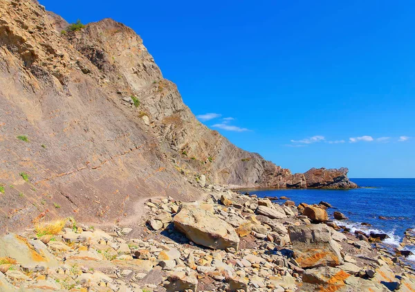 kaya düşmesi Sahilde kıyı, yatay