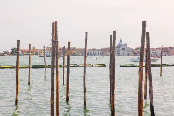 Amarradero Madera Venecia — Foto de Stock