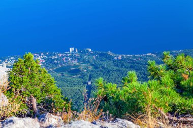 mavi deniz ile pastoral sahne