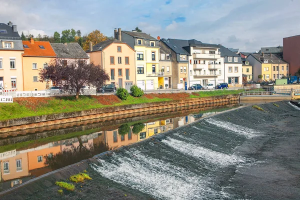 Utcára Néző Ettelbruck Település Központi Luxembourg Város Állapotú — Stock Fotó