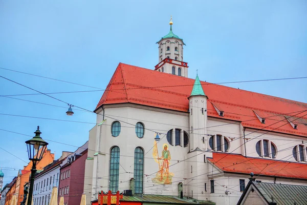 Igreja Saint Moritz Augsburg Alemanha — Fotografia de Stock