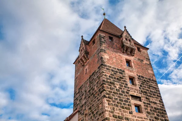 Torre Famosa Wasserturm Nuremberg — Foto de Stock