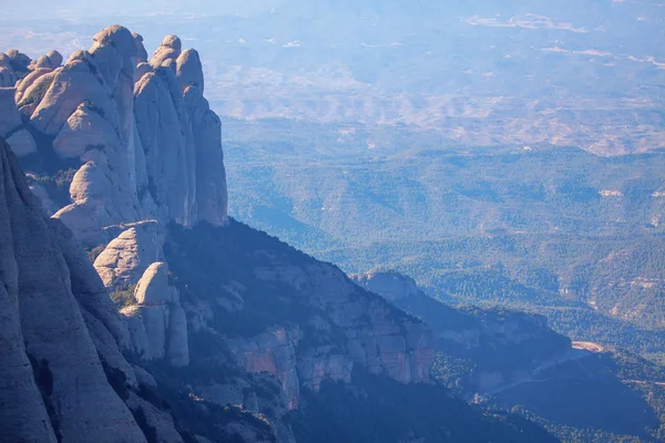 Όμορφο Τοπίο Του Montserrat Ψηλά Βράχια — Φωτογραφία Αρχείου