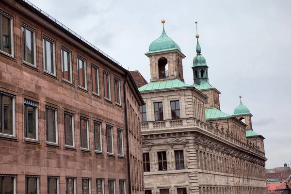 Vista Exterior Rathaus Nuremberg — Foto de Stock