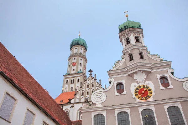 Famosa Igreja Evangelisch Saint Ulrich Augsburg Alemanha — Fotografia de Stock