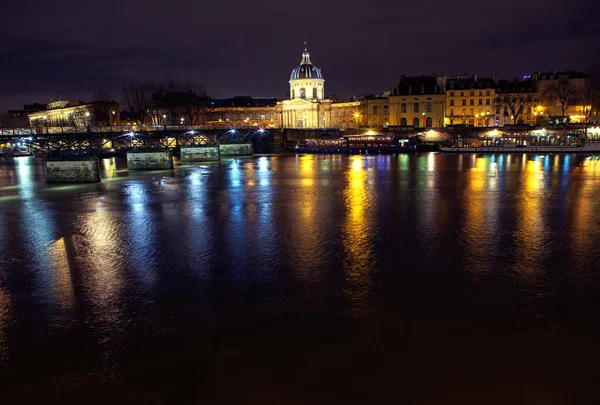 Paris Teki Invalides Seine Nehrinin Gece Manzarası — Stok fotoğraf