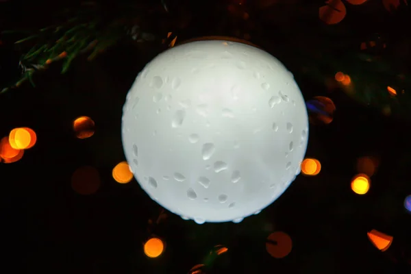 Gotas Agua Bola Navidad — Foto de Stock