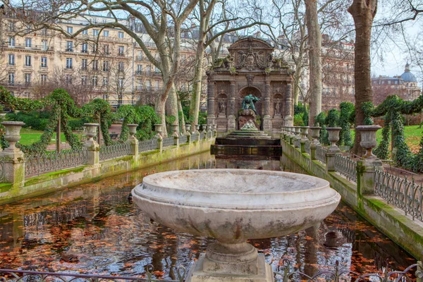 Συντριβάνι Του Λουξεμβούργου Κήποι Από Παρίσι — Φωτογραφία Αρχείου