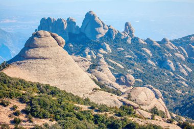 scenery of Montserrat mountain in Catalonia