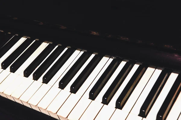Ivory Keyboard Vintage Piano — Stock Photo, Image